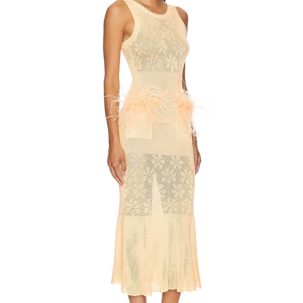 ANDREEVA Yellow Knit Dress